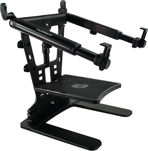 Ultimate Support Hyperstation QR Hyper Series Desktop y soporte para laptop y DJ de 58 pulgadas con rosca
