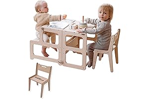 Piccalio Foldable Montessori Learning Tower with Extra Chair