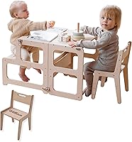 Vista 1 de Torre de cocina, torre para niños pequeños, torre de cocina Montessori, taburete de cocina, muebles Montessori, torre de actividades