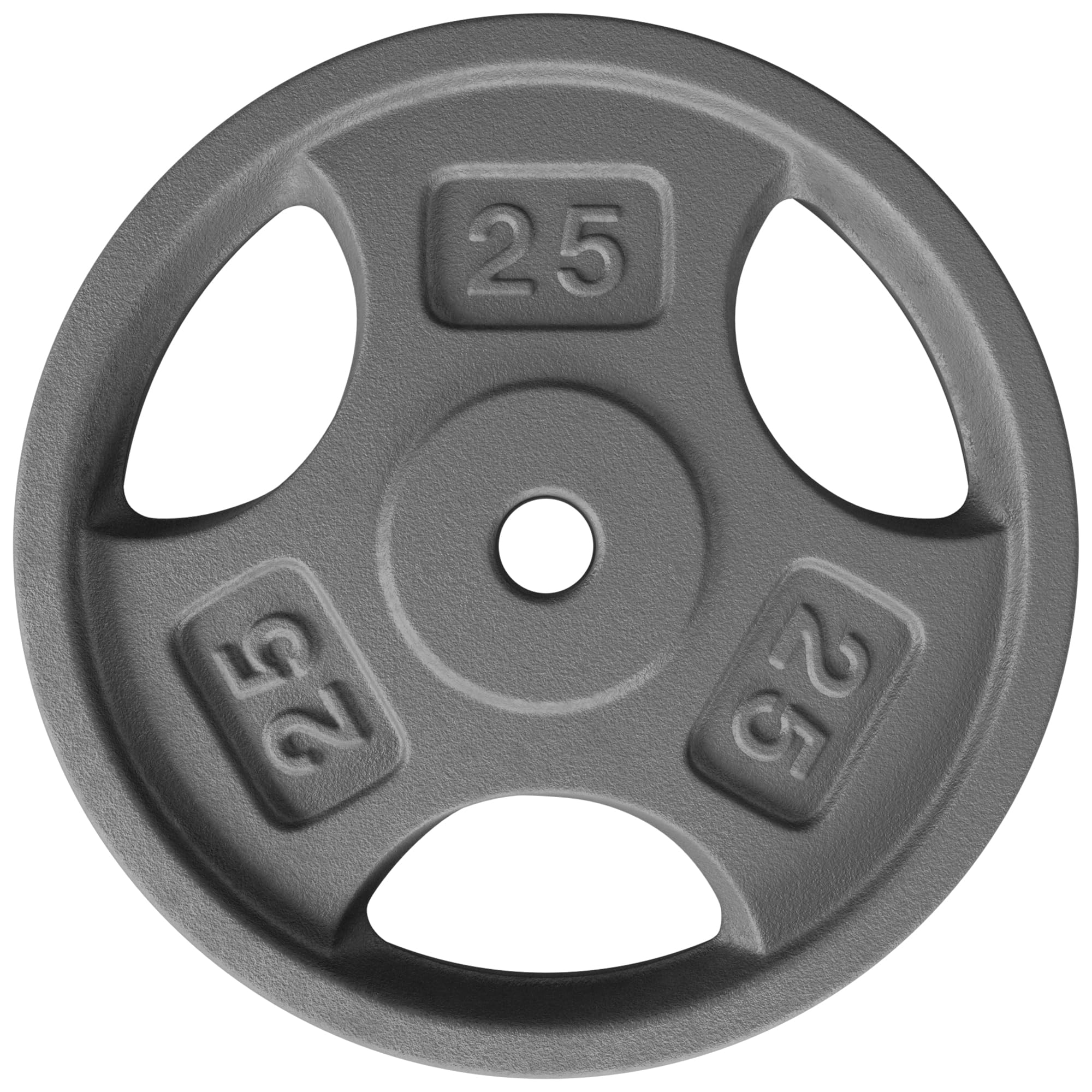 Yes4All Standard 1-Inch Grip Weight Plates, Cast Iron with Multiple Sizes from 2.5 lb to 35 lb for Strength Training, Weightlifting & Muscle Toning