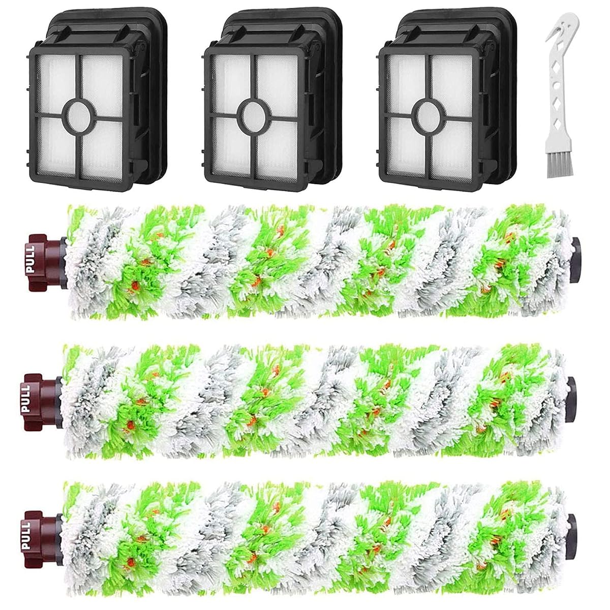 Bvhonwe 6 Pack Replacement Parts for CrossWave Pet Pro 2306A & CrossWave 1785