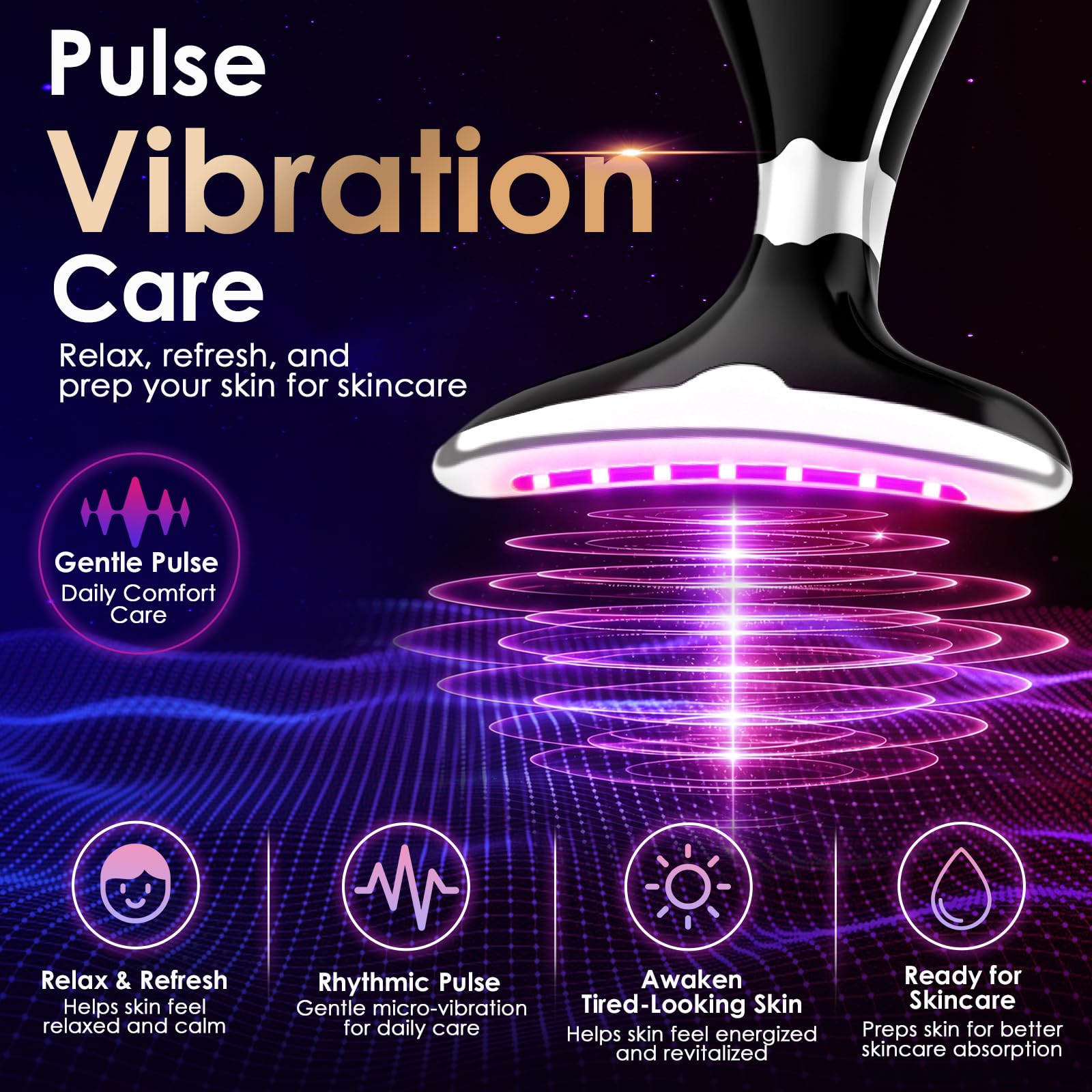 Masajeador facial de cuello, varita de terapia de luz roja, herramientas para el cuidado de la piel, dispositivo de belleza LED de 7 colores para uso doméstico, herramienta de escultura facial con