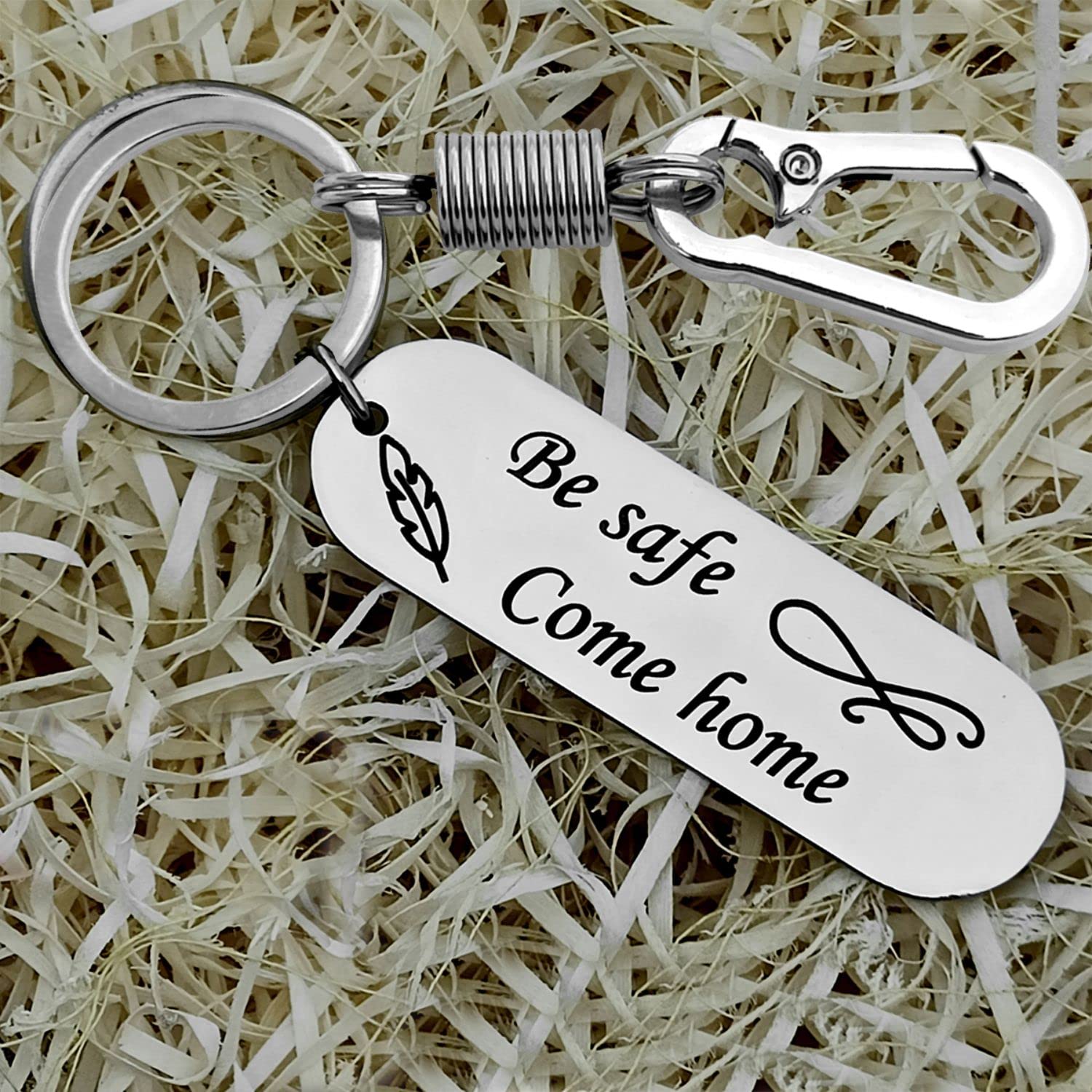 Personalized Drive Safe Keychain Gifts -5
