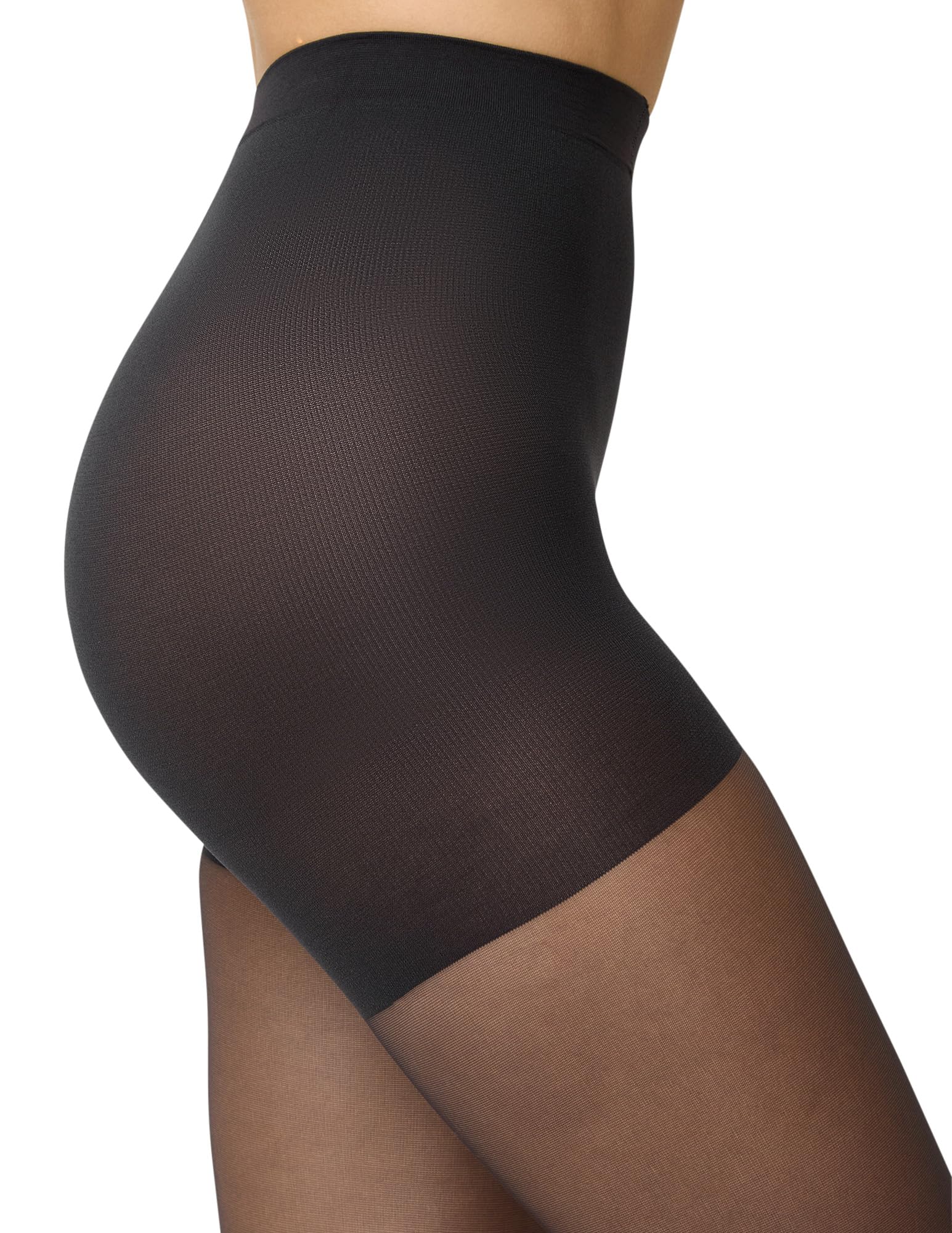 No Nonsense Collant modellanti di grandi forme, controllo dimagrante per una definizione impeccabile e una fiducia, Midnight Black - Confezione da 3 paia, C