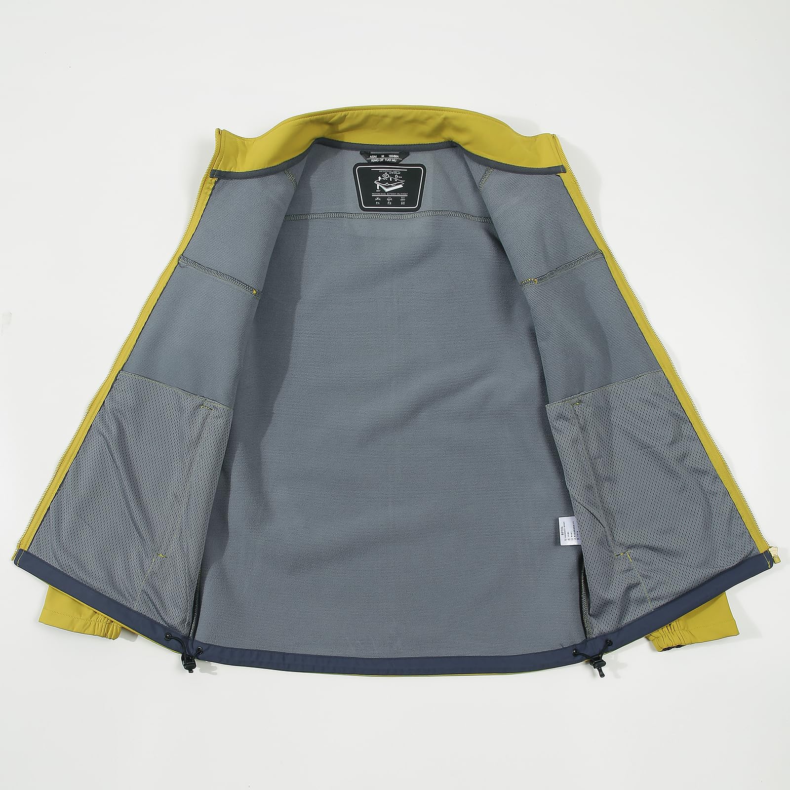 Veste d'extérieur personnalisable pour homme - Coupe-vent - Doublure polaire - Col montant - Manteau de travail en softshell - Personnalisable