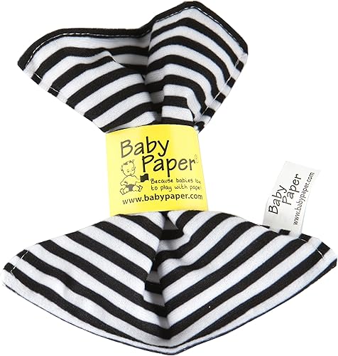 Miniatura 2 de Baby Paper - Juguete arrugado para bebé - Rayas, Triángulo, Zig Zag, Blanco y negro, turquesa, amarillo, rojo