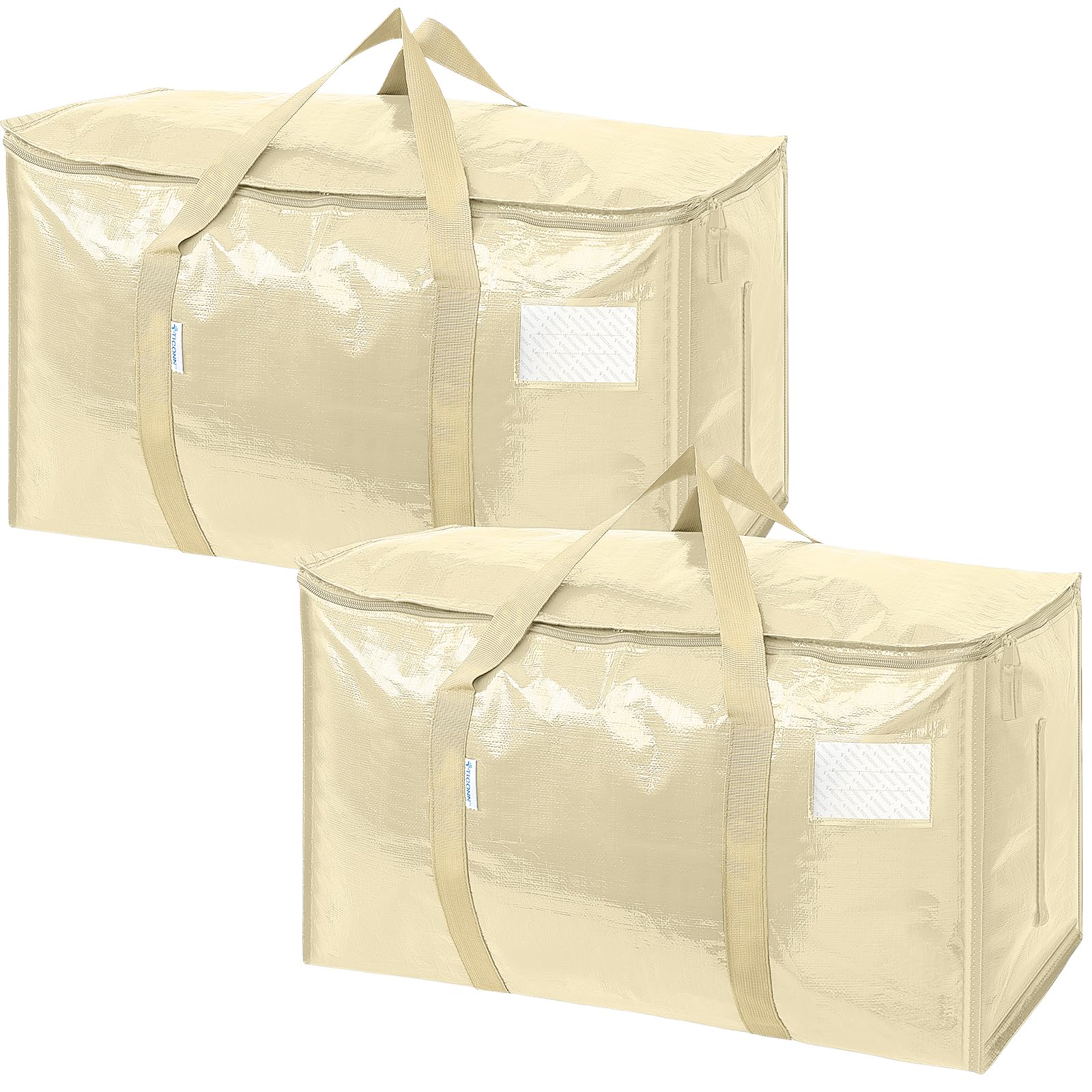 Sac de déménagement étanche et boîte de rangement zippée TICONN grand format xl