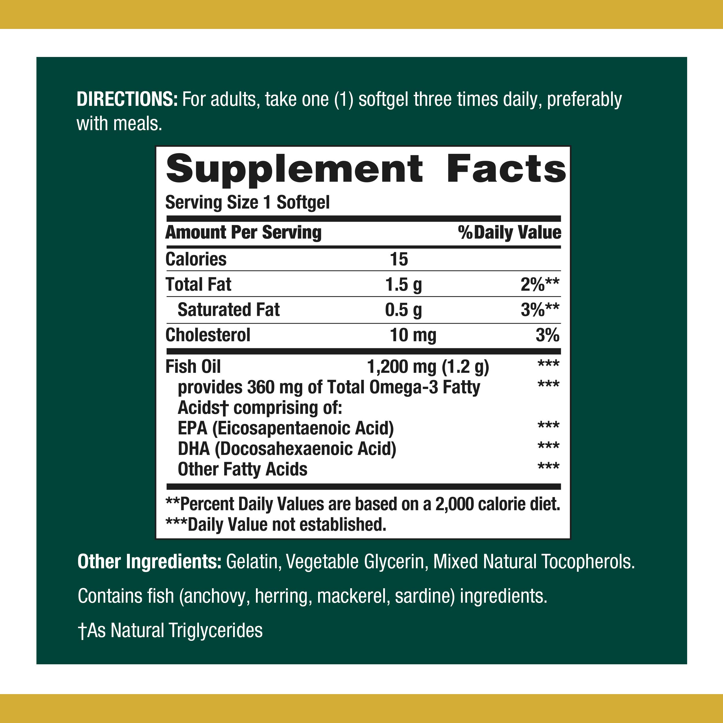 Fish Oil by Nature's Bounty, Dietary Supplement, Omega3, Supports