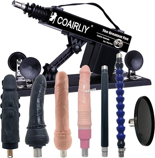 Automatic Sex Machine with 3.74'' Suction Cup Adapter 3XLR Connector Thrusting Machine for Women and Men Masturbation Realistic Dildo Masturbator...