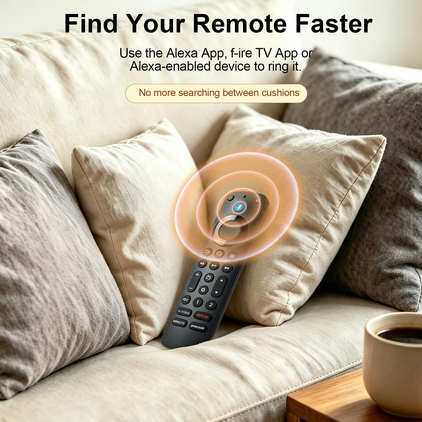 Gvirtue Sostituzione vocale compatibile con F-ire TV Alexa Voice Remote Pro