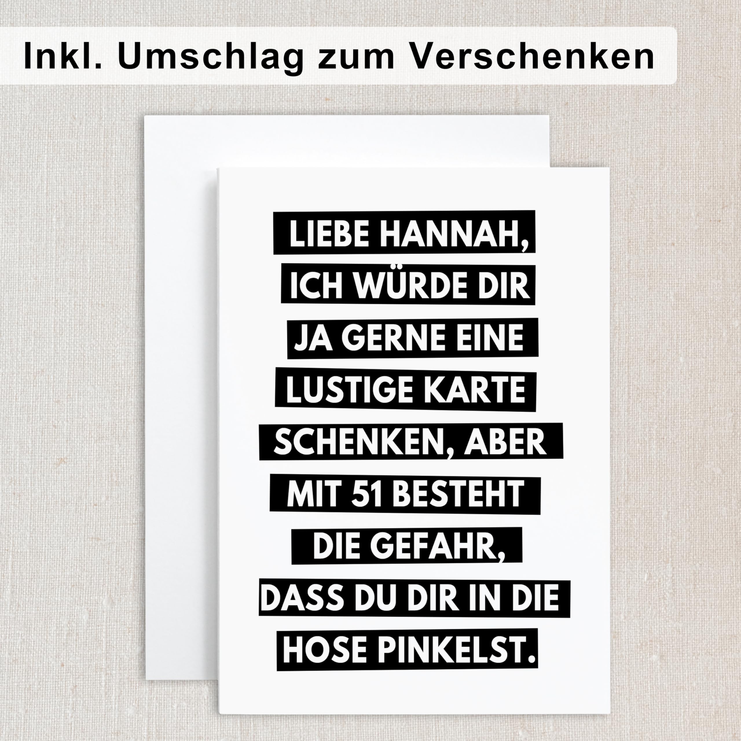 Lustige Geburtstagskarte Für Ehemann Oder Freund – Größe 12,7 X 17,8 Cm Mit Umschlag