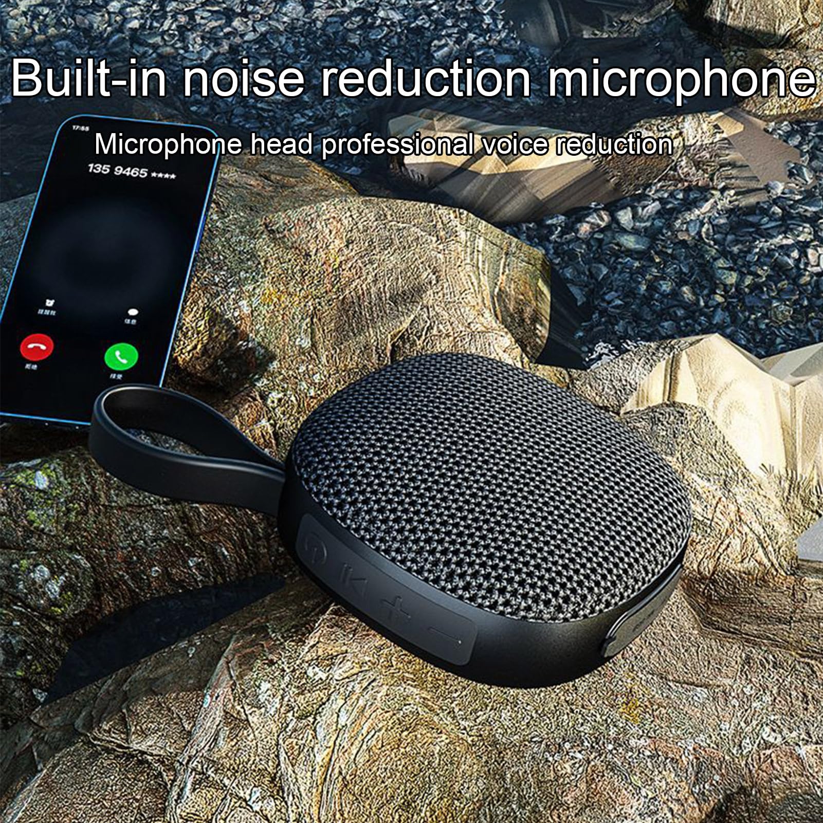 Generico Altoparlante da Esterno - Stereo Wireless con Base Magnetica - Sonoro Portatile con Magnete per Interni ed Esterni Casa Auto Giardino Musica ad Alta Voce Regalo Uomini Donne