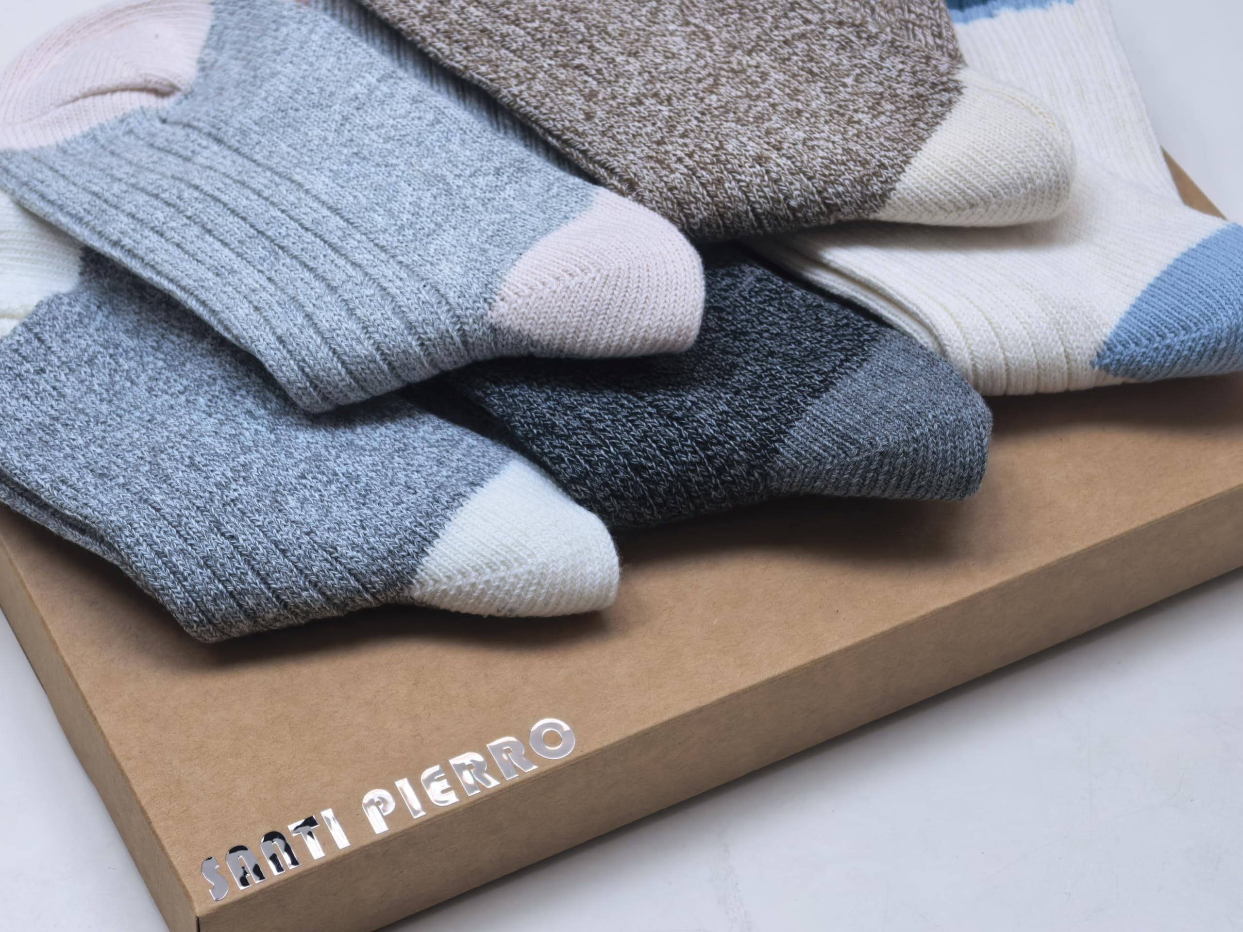 Chaussettes Femme Hiver Lot de 5 Paires – Douces & Chaudes – Style Cozy Tricot – Taille Unique