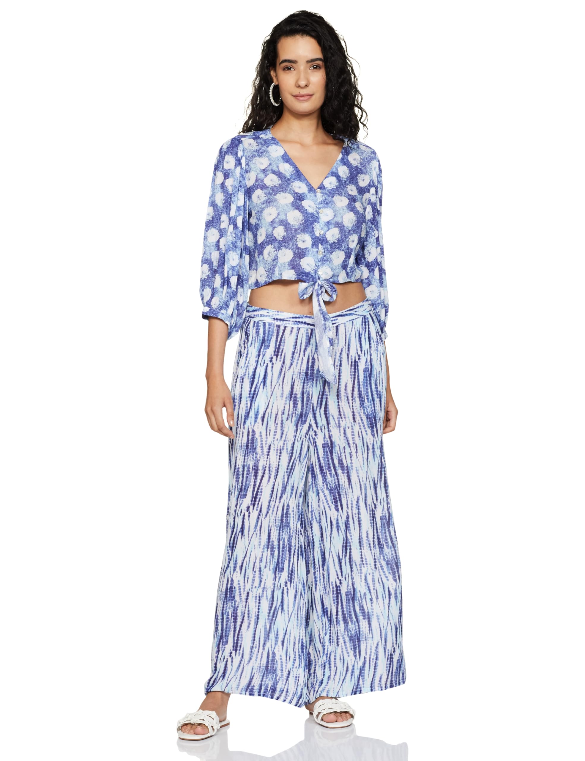 GLOBAL DESI Womens Viscose Set-2 (EE23GB0192PRC_Indigo_M) (B0BS1G5D6G) Amazon Price History, Amazon Price Tracker