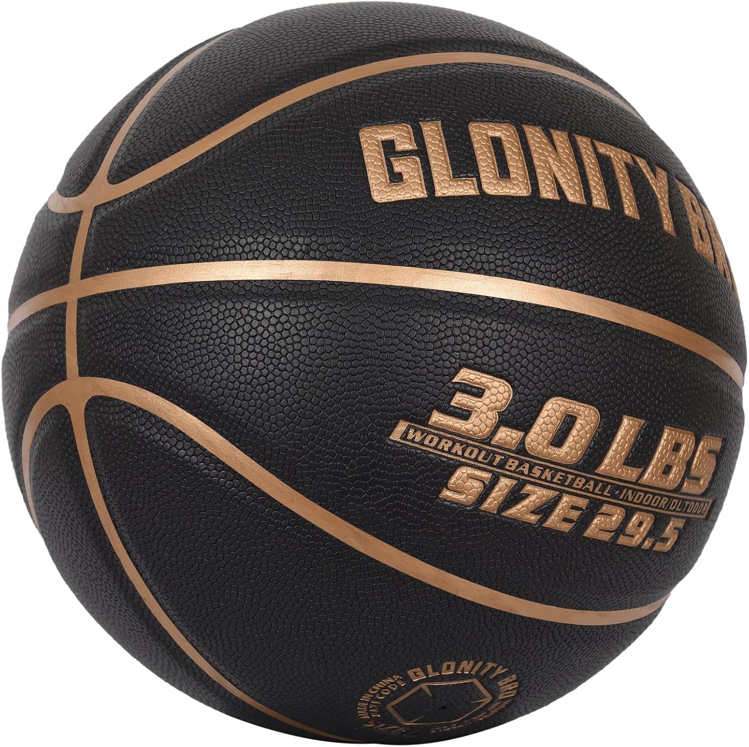 Weighted Basketball Grey 28.5"/29.5", 2.2LBS/3LBS Non-Slip Outdoor/Indoor Heavy Training Basketball for Dribbling, Passing, Rebounding & Skill Development