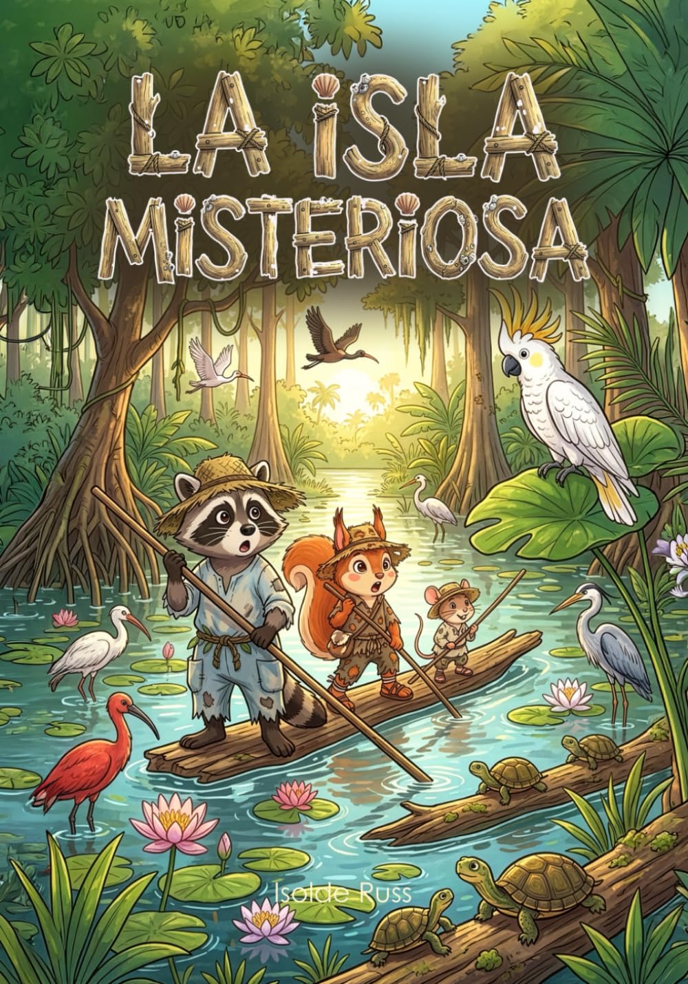 La isla misteriosa: Las increíbles aventuras de tres amigos (The Adventure Stories of Raccoon, Squirrel, and Mouse)