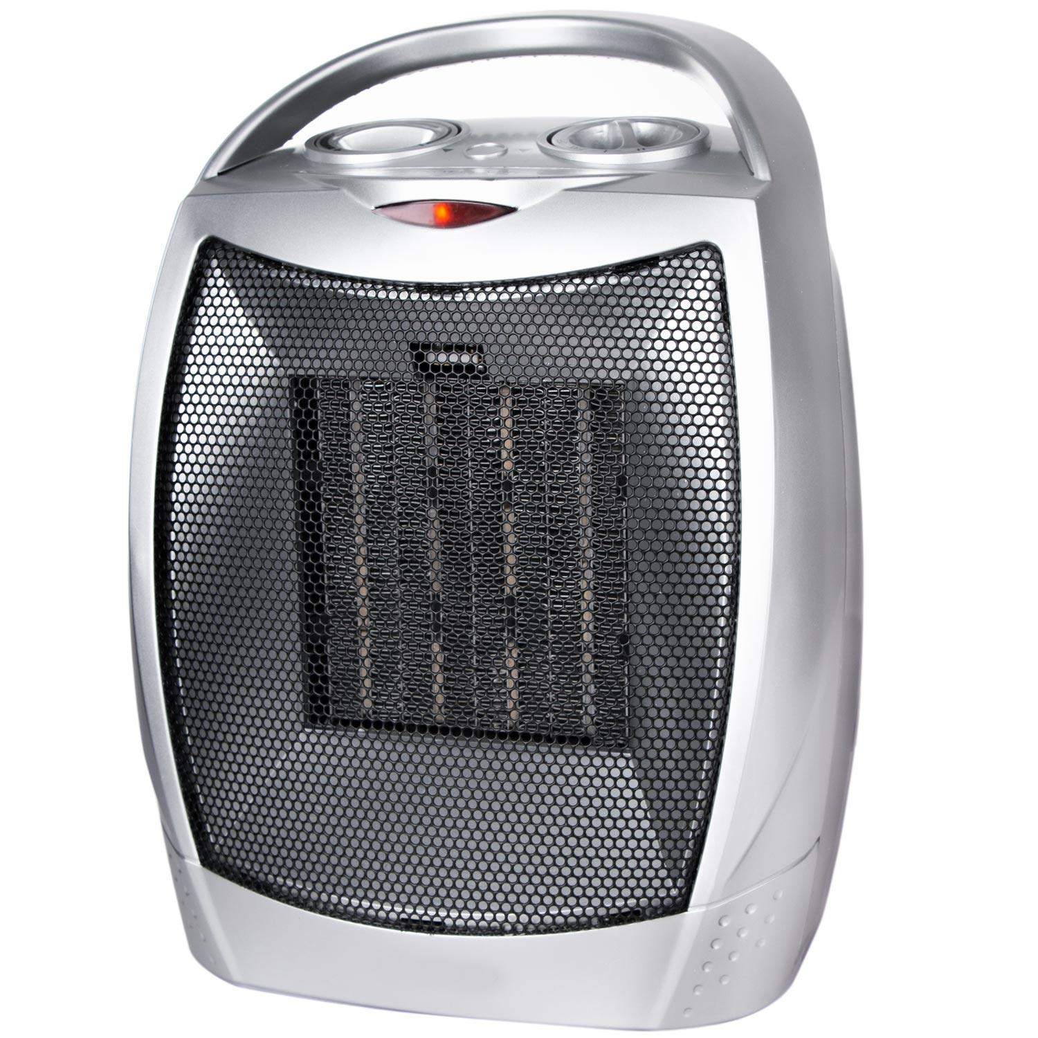 Amazon.com: Portable Electric Space Heater 1500W/750W, Ceramic Room Heater  with Tip-over and Overheat Protection, 200 Square Feet Fast Heating for  Indoor Office Desk Home, ETL Certified, Silver : Home u0026 Kitchen