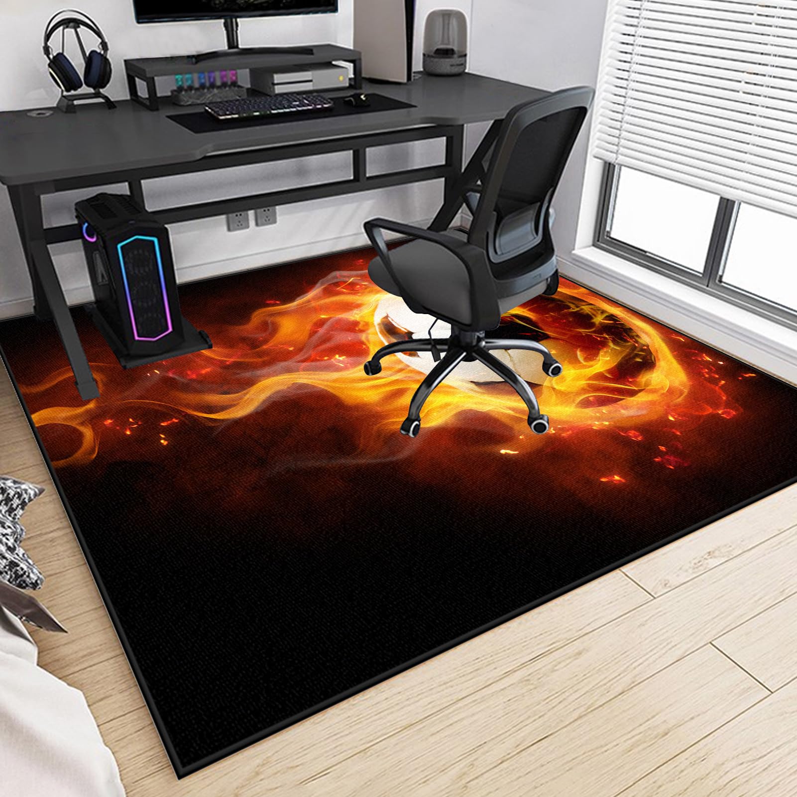 Lexqmawg Color-475B Office Gaming Chair Mat 80 X 120 Cm For Carpeted And Hardwood Floor Anti-Slip Desk Chair Mat For Carpet Floor Protector Mat Multi-Purpose Chair Mat For Wooden Floors Floor Mats For Gaming Room