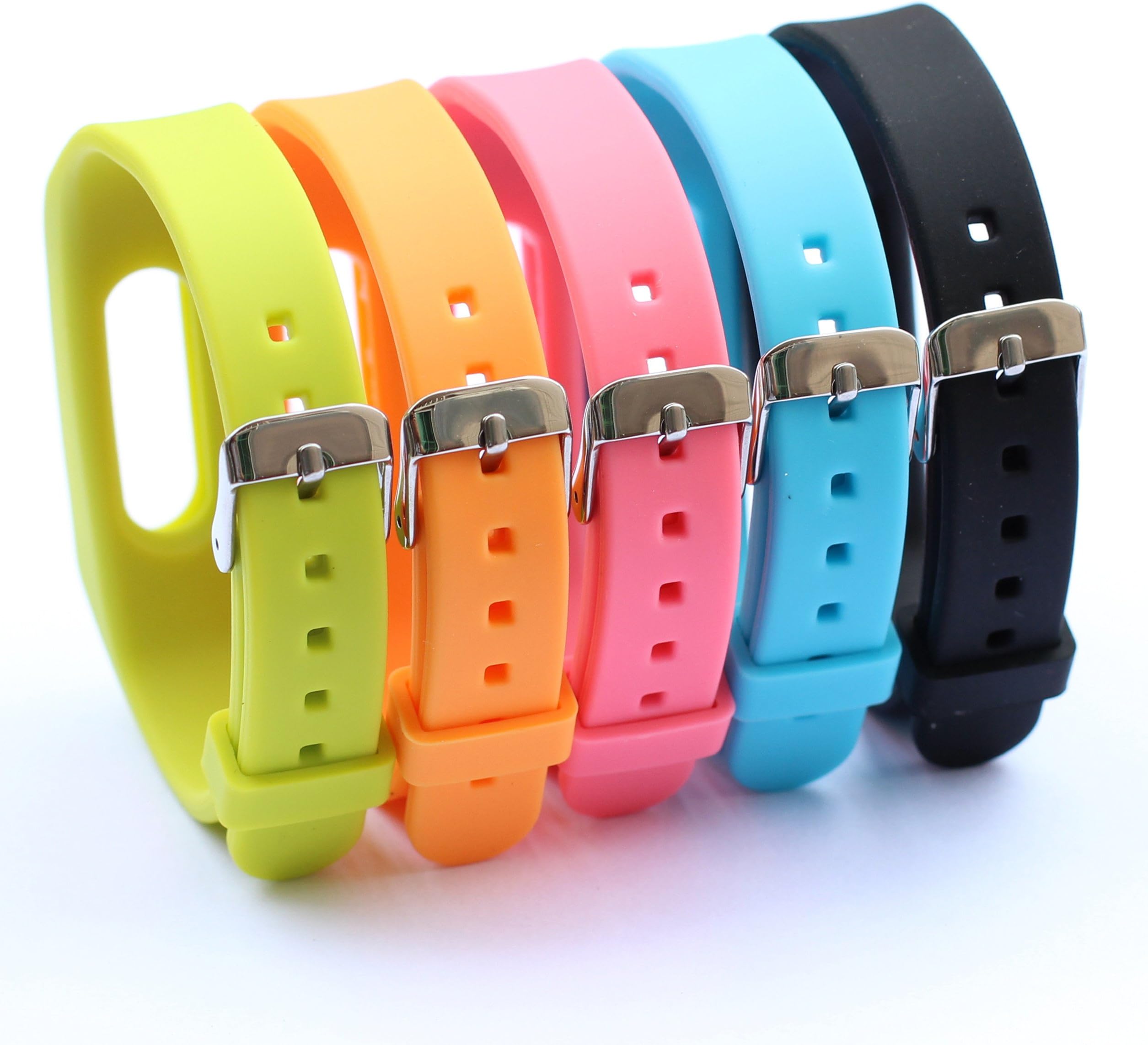 Awinner Colorful Waterproof Replacement Band for Xiaomi Wireless Wristband Bracelet (No Activity Tracker) (5 Colors)