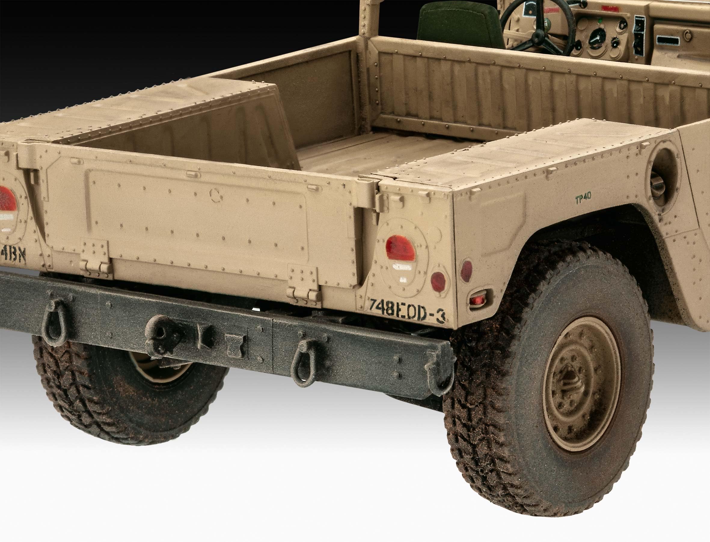 Revell 03366 HMMWV M1097A2 escala 1:35 - Kit de modelo de plástico sin construir/sin pintar