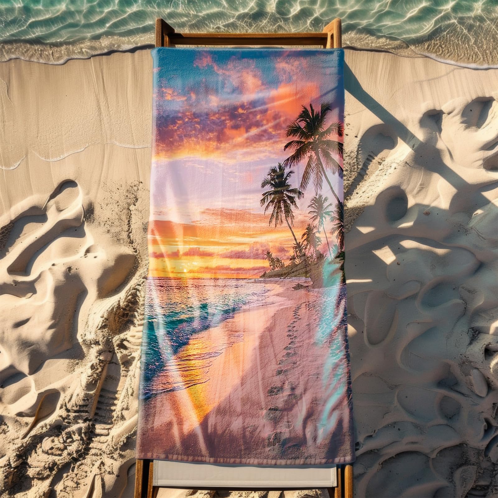 Telo Mare Microfibra 210x230 Spiaggia Gialla Telo Spiaggia Grande Antisabbia,XXL Asciugamano Mare, Asciugatura Rapida, Stuoia Spiaggia Leggero E Portatile