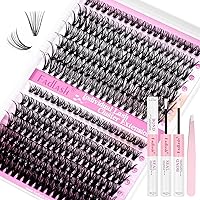 Vista 12 de FADLASH Pegamento de pestañas resistente y sellado impermeable 12ml Pegamento de pestañas en racimo para racimos de pestañas Fuerte adhesión