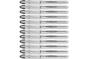 Uni-ball Vision Elite Stick Roller Ball Pens .08mm Black Ink, 12 Pens