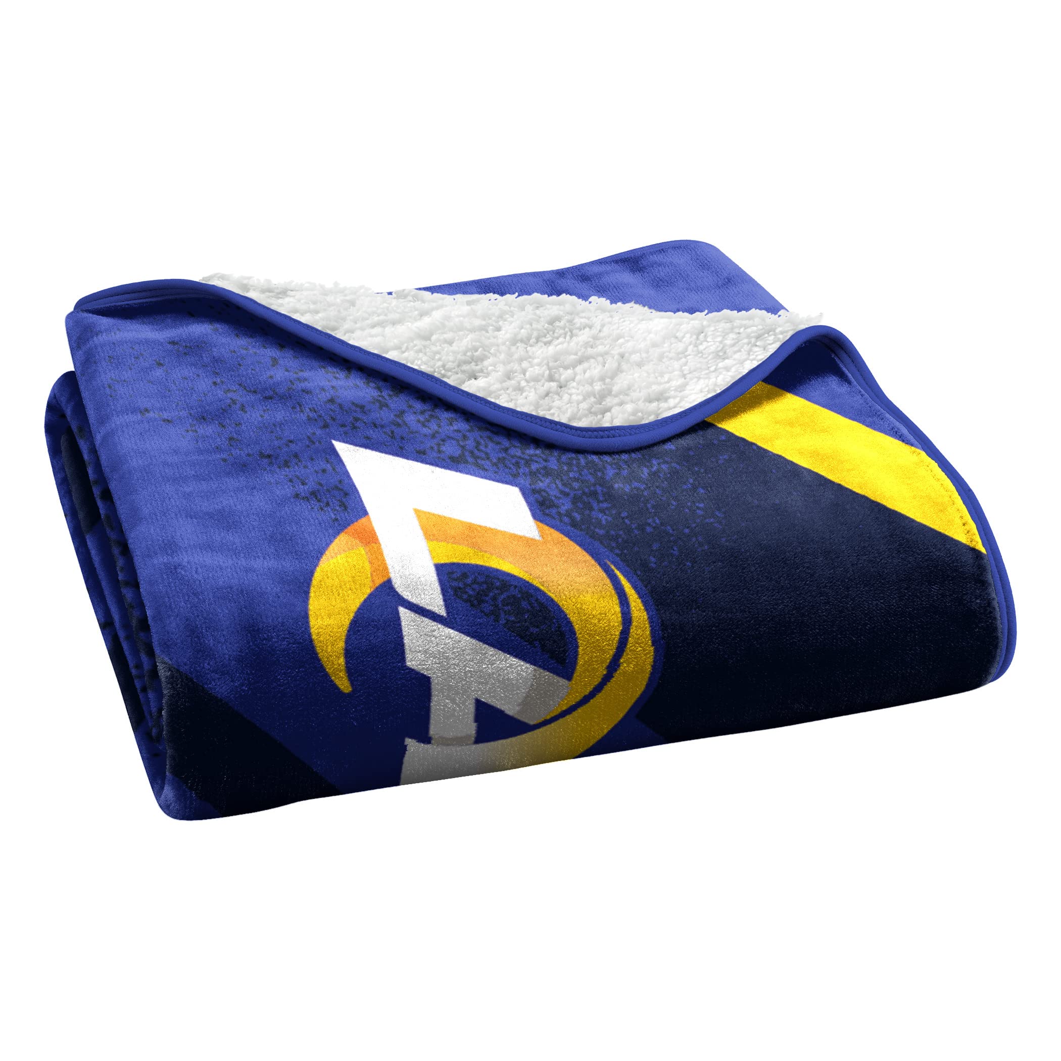 NORTHWEST NFL Silk Touch Sherpa Throw Blanket 60X80, Los Angles Rams