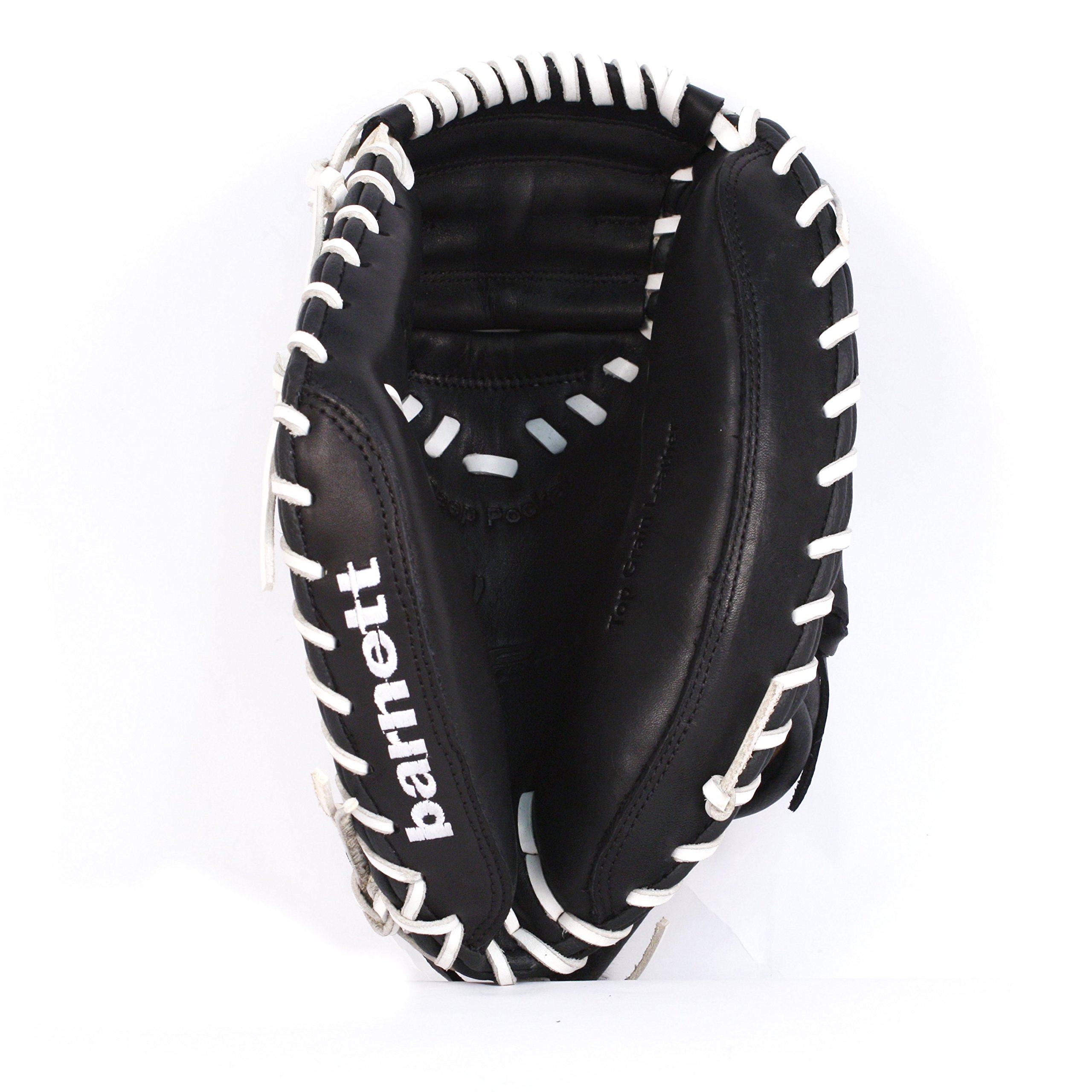 GL-201 - Guanto da baseball in pelle Catcher per adulti 34", colore: Nero