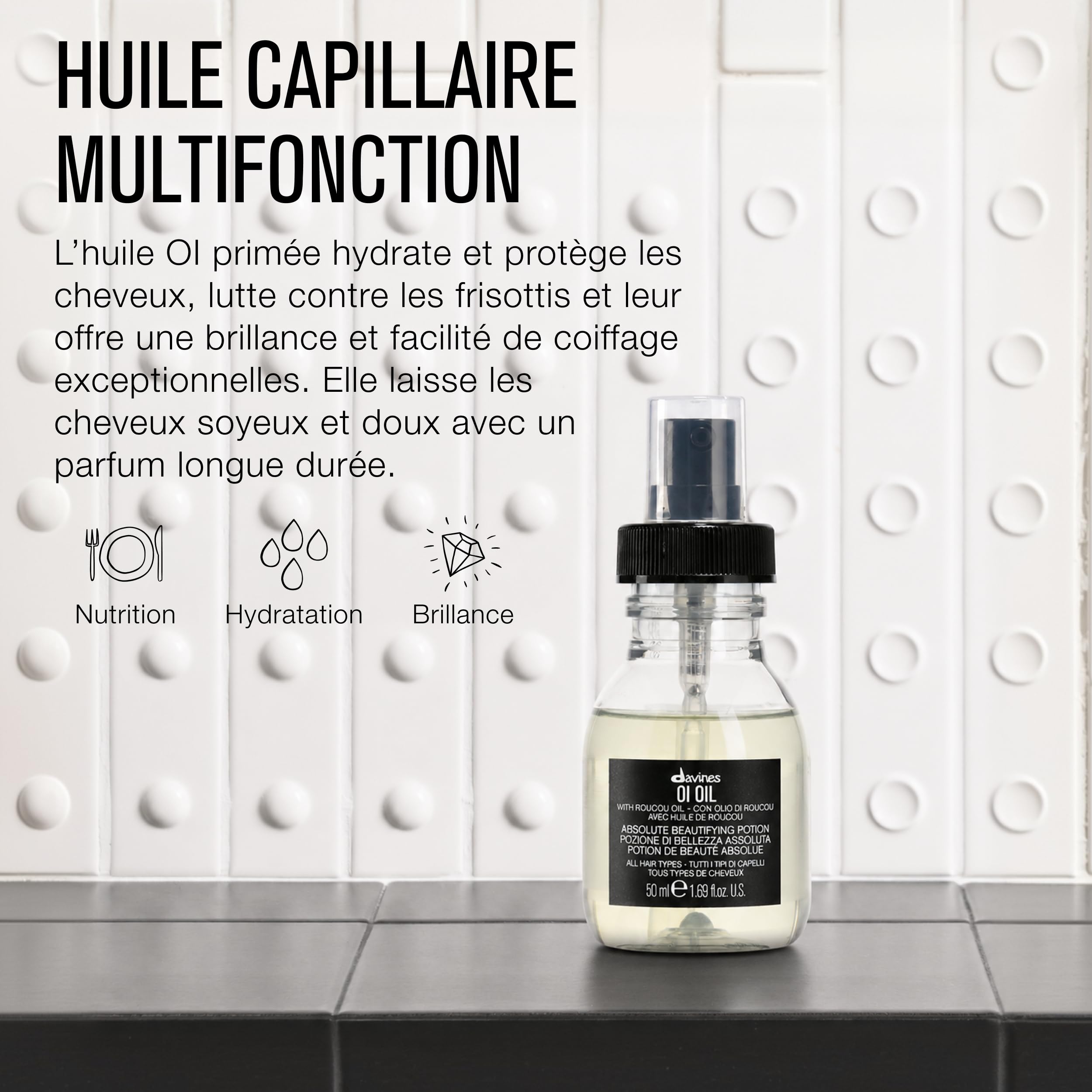 Davines Oi Oil Huile sublimatrice de cheveux 50 ml