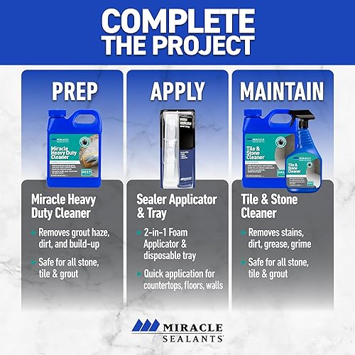 Miniatura 9 de Miracle Sealants MHDCQT6 Limpiador sustituto ácido resistente, cuarto de galón 32 oz