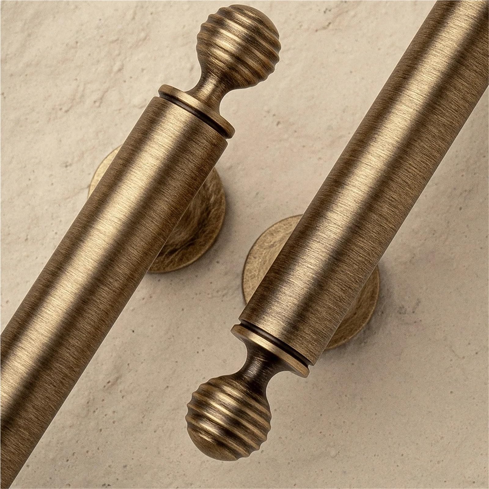 2 pezzi in ottone anticato massiccio for maniglie di mobili da cucina Per Cassetti(96mm)