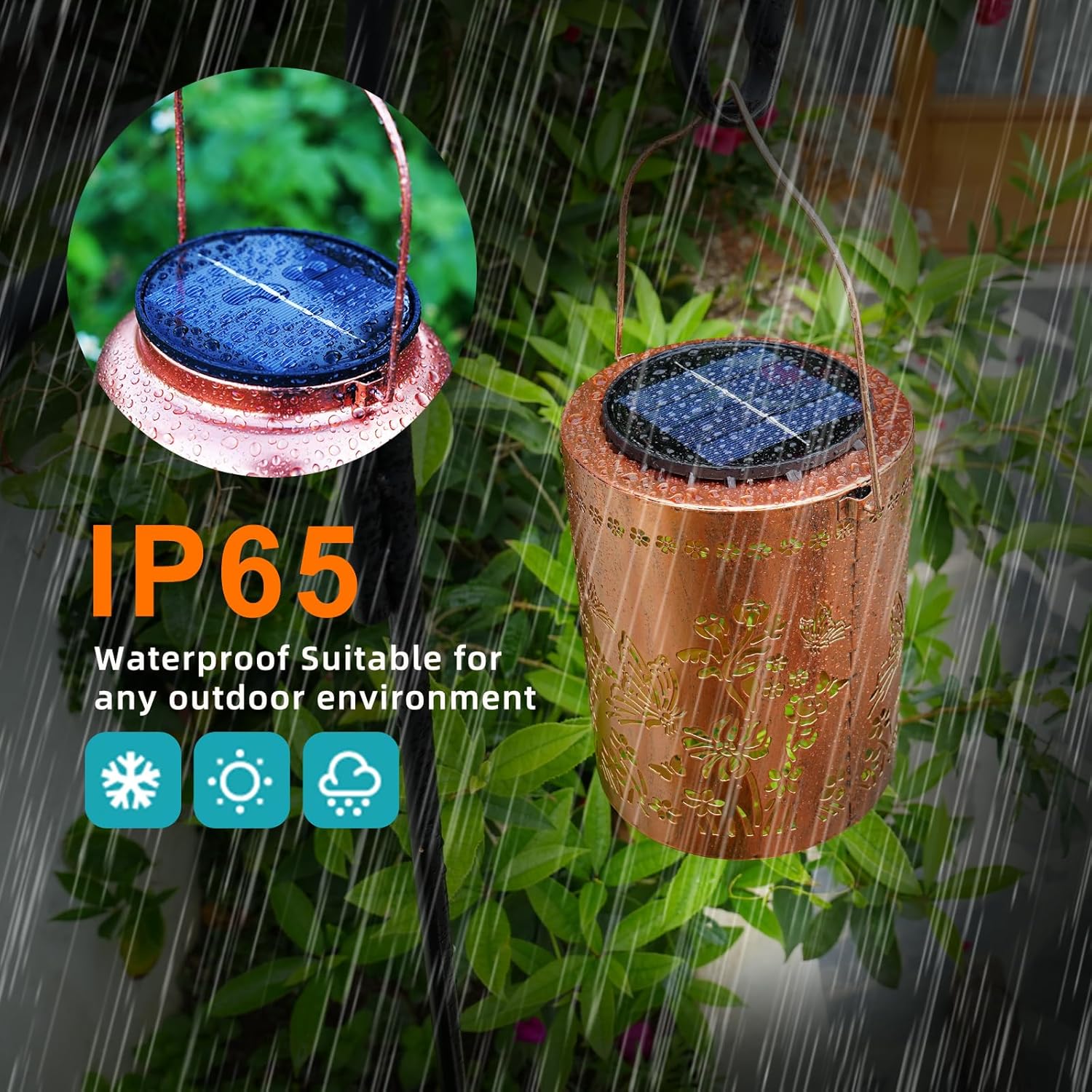 13.4" Large Size Butterfly Solar Hanging Lanterns, Upgraded Solar Panel & 2000mAh Battery for Long-Lasting, Outdoor Waterproof Garden Decor for Patio Yard Table Tree, Gifts for Women Mom Grandma