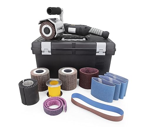 CS Unitec Kit básico inteligente PTX ECO  Máquina pulidora multiuso de velocidad variable  Kit de herramientas de molinillo para acabado de metal