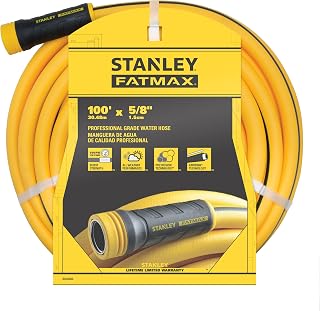 Stanley FatMax - Manguera de jardín, 100 x 5/8 pulgadas, color amarillo