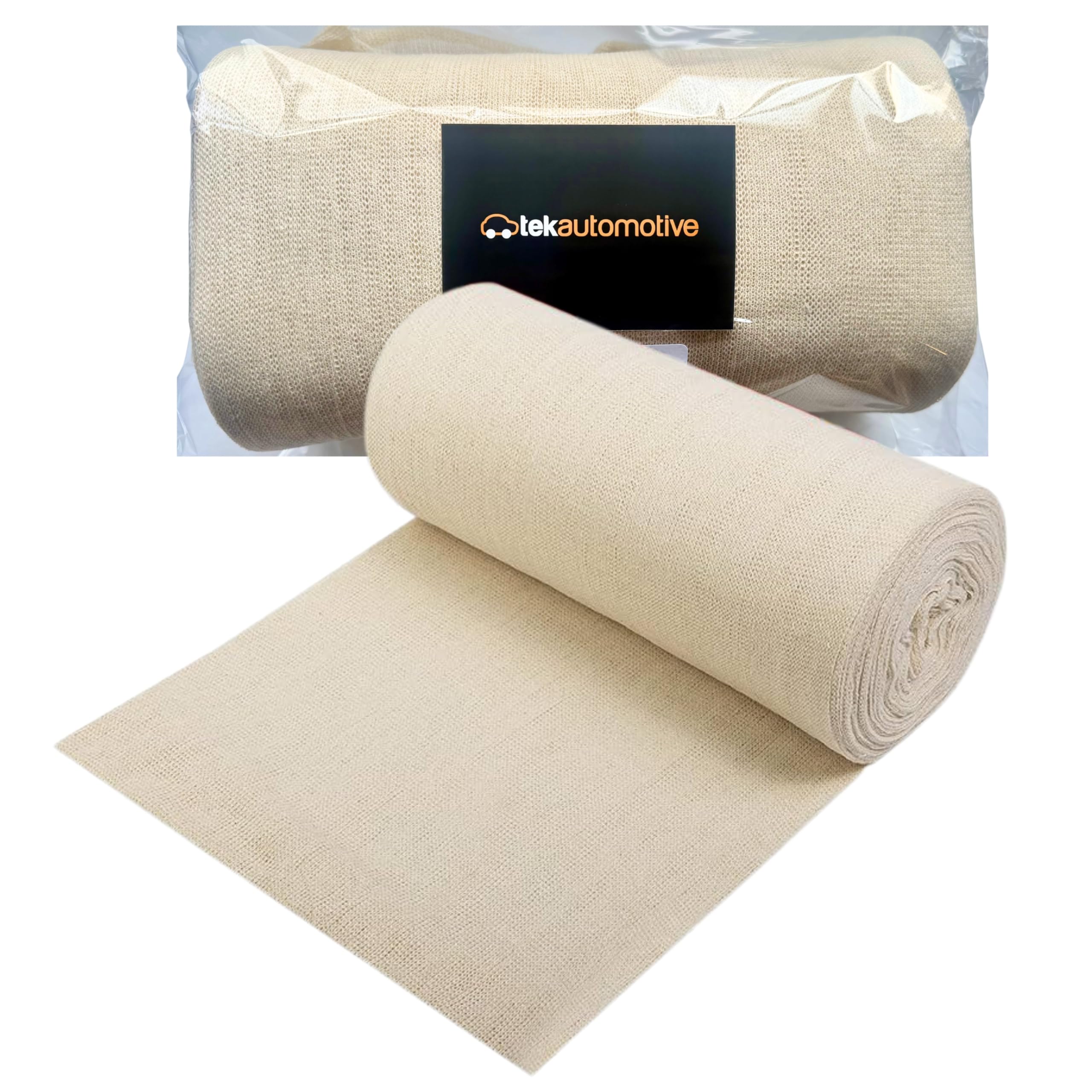 Tek Automotive Natural 17M Stockinette Roll – 800G 100% Cotton Car Polishing Cloth
