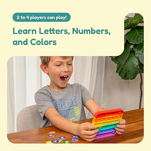 Miniatura 5 de The Fidget Game ABC Bingo, Games for Kids – Seis alfombrillas educativas de bingo del alfabeto para preescolar, niños pequeños, jardín de infantes –