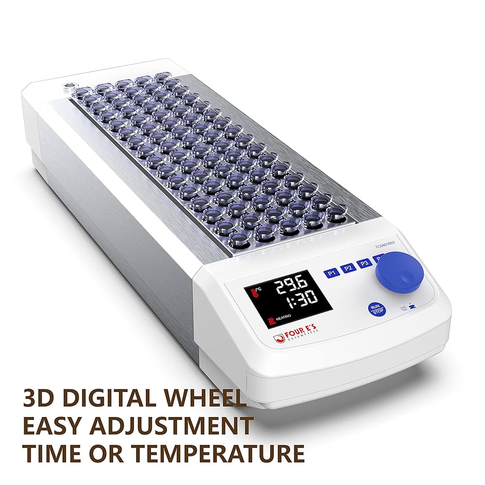 4E's USA Dry Bath Incubator - 4 Block Programmable Lab Dry