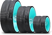 Zomyove 3 Pack Back Roller Yoga Wheel for Back Pain Relief, Stretching & Deep Tissue Massage - Foam Rollers for Physical Therapy