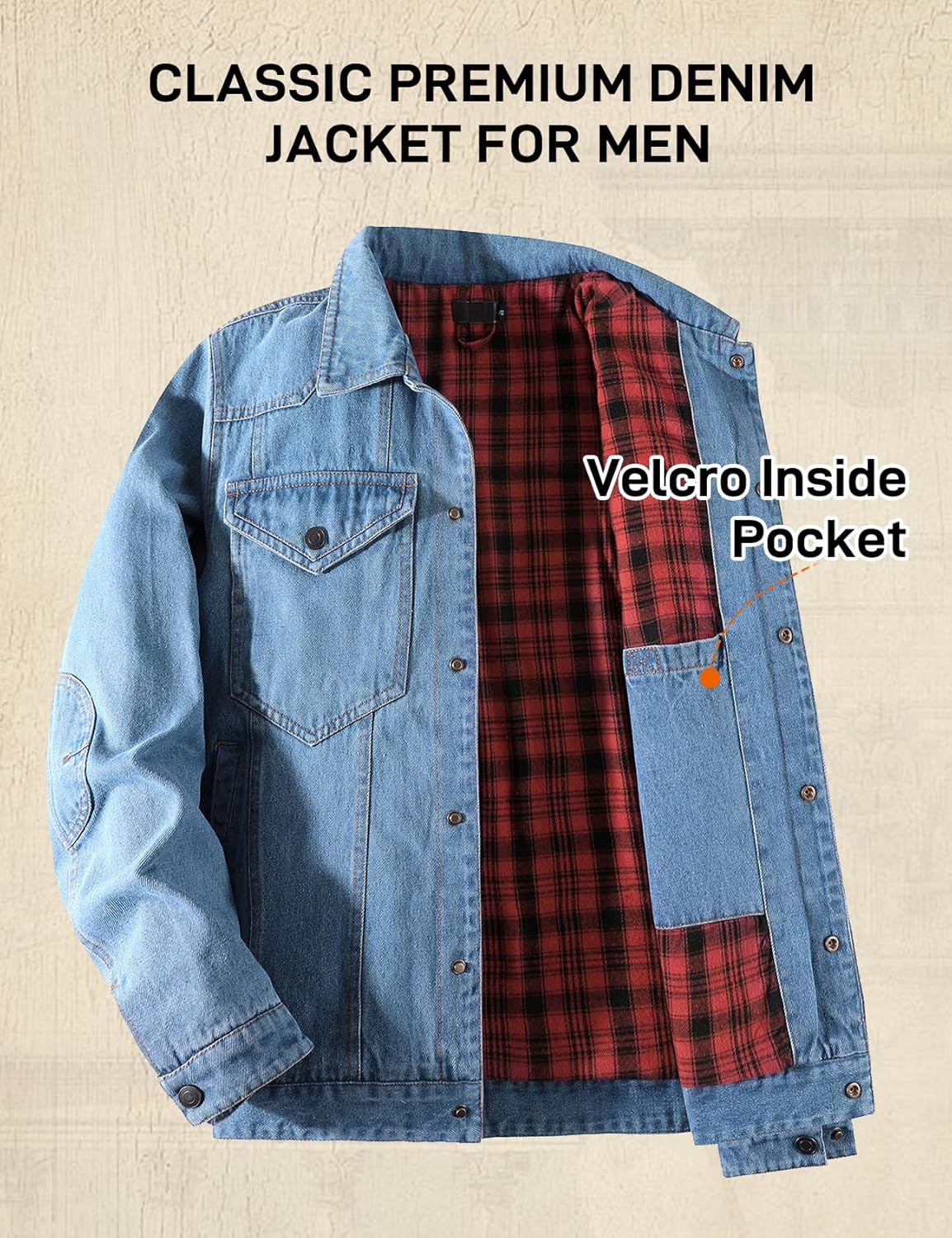 Flygo Jaqueta jeans masculina forrada de flanela, corte caubói, estilo ocidental, clássica, justa, vintage, resistente, casaco de caminhoneiro em promoção! Veja a oferta e mais achadinhos de Jaquetas & Casacos 4 Hoje é o melhor dia para comprar Flygo Jaqueta jeans masculina forrada de flanela, corte caubói, estilo ocidental, clássica, justa, vintage, resistente, casaco de caminhoneiro com aquele preço maroto! Promoção! Aproveite a oferta! 4