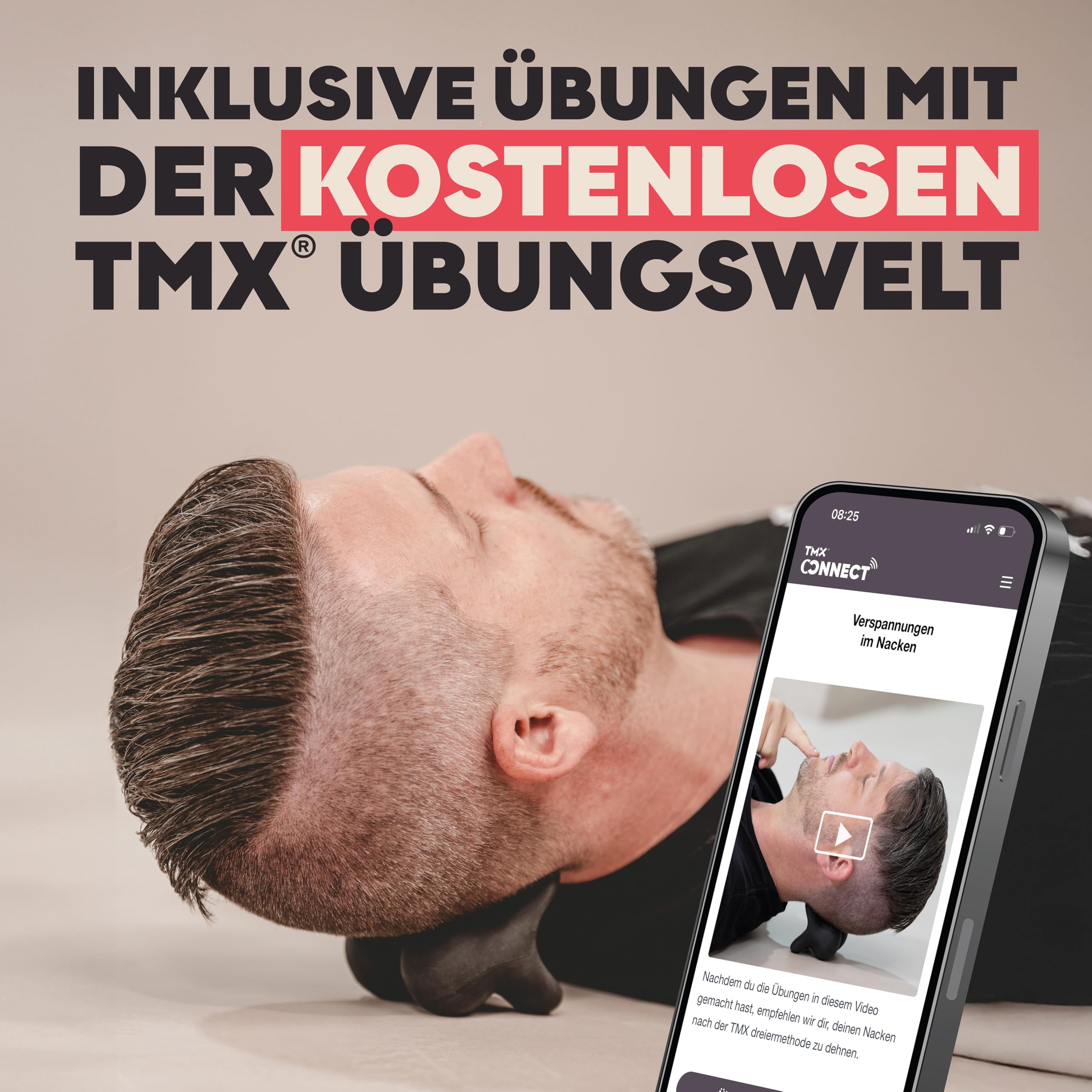 TMX® Kopf-Nacken-Bundle | Massage-Set | Akupressur gegen muskuläre Kopf- und Nackenschmerzen | Schmerzpunktmassage | Triggerpunktdrücker | Triggerpoint-Massage | 2 Trigger-Tools in einem Set
