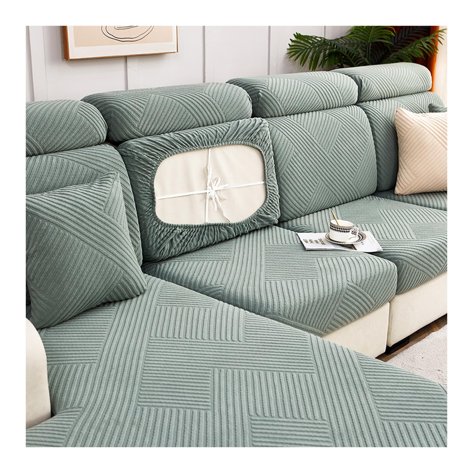 Housses de coussin de siège de canapé extensibles : protégez vos dossiers de l'usure