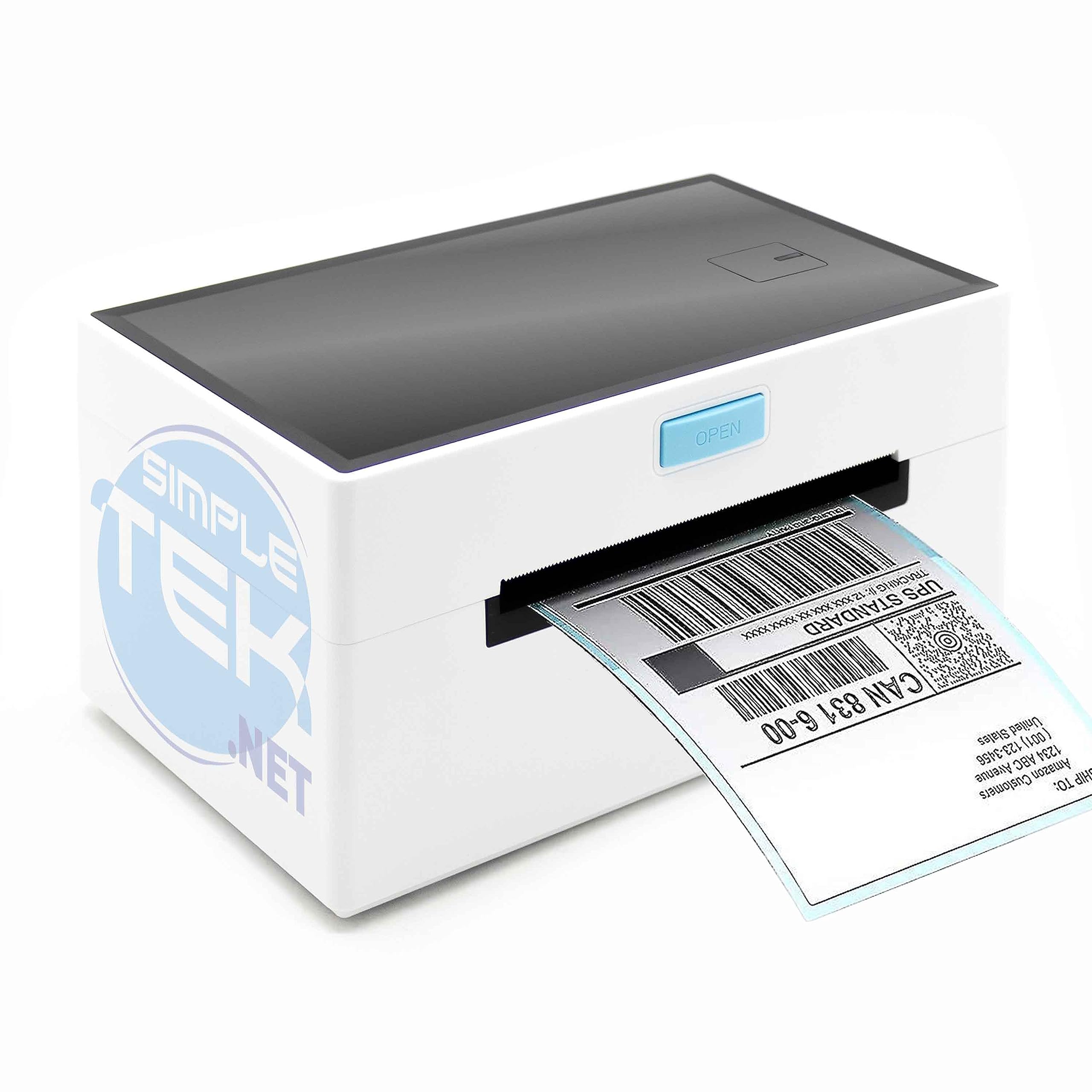 SIMPLETEK – Stampante Termica Fino a 110mm USB & Bluetooth | Compatibile Windows Mac iOS Android per Etichette, Ricevute, Scontrini, Comande, Spedizioni