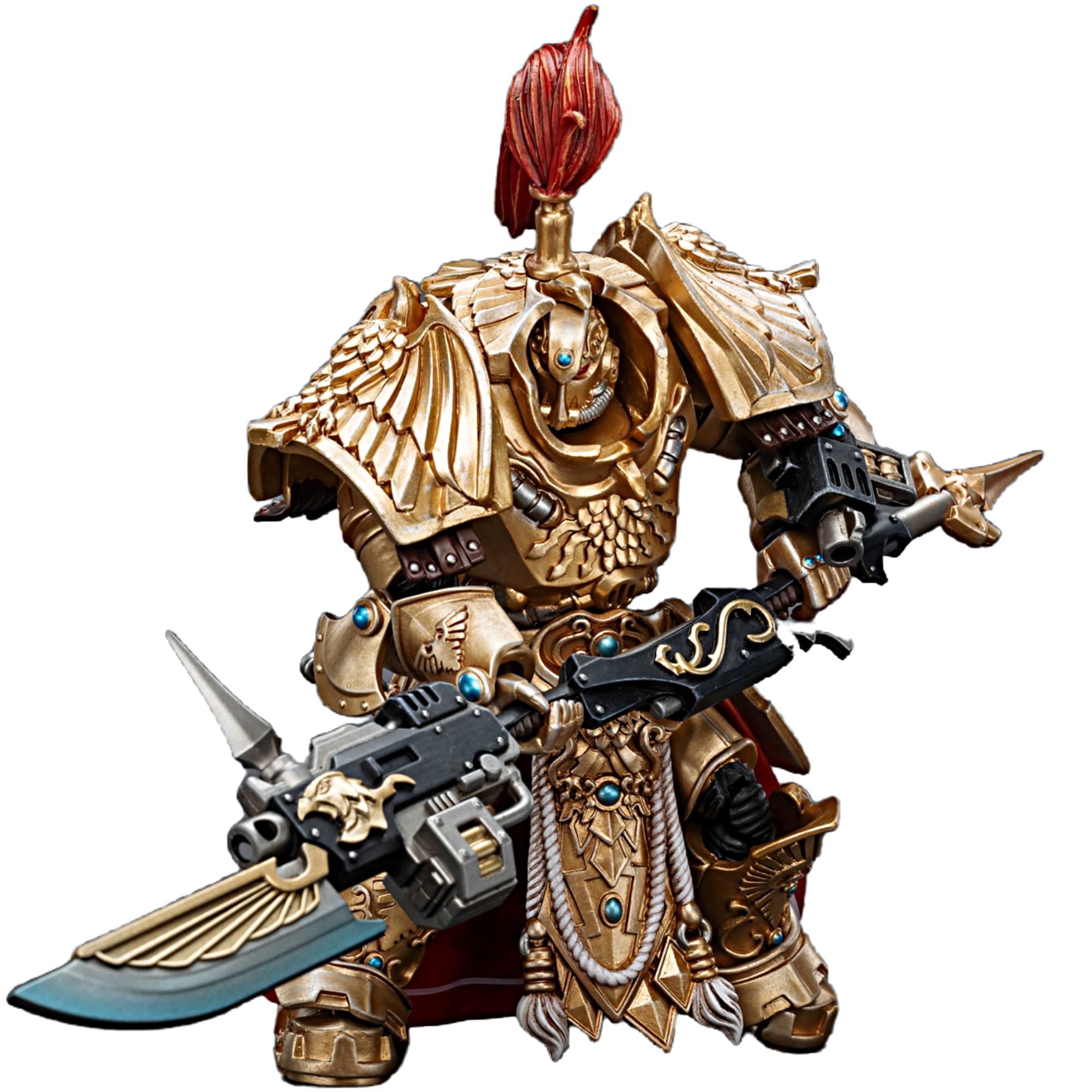 JOYTOY Warhammer 40K 1/18 Action Figures Adeptus Custodes Shield Captain in Allarus Terminator Armour Hydon Seronis Collectible Model