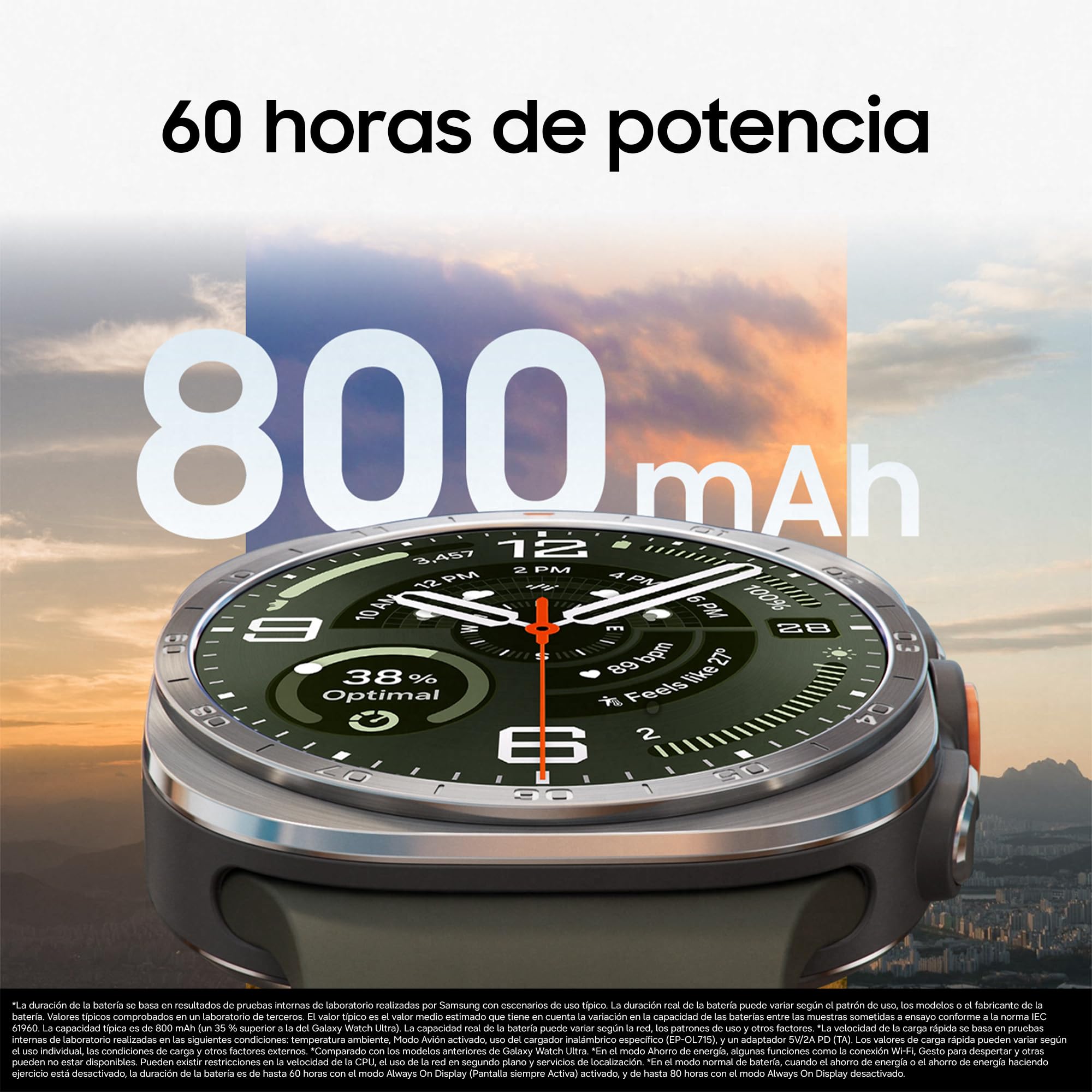 Samsung Galaxy Watch Ultra2, 47mm, LTE, Gris Titanio (Versión Española) | Reloj Deportivo para Trail Running, Buceo, Ciclismo, Monitoreo de Salud, Batería 800 mAh, Diseño de Lujo, Garantía 3 + 1 Año