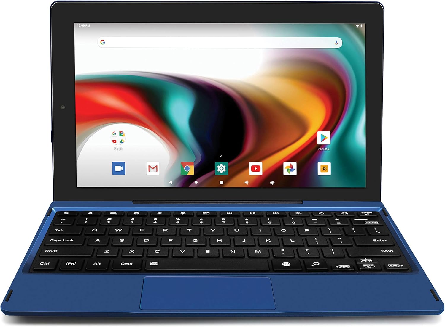 RCA 11 Delta Pro tablet with detachable keyboard, in a laptop configuration.