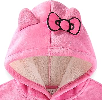Hello Kitty Bijpassende volledig gevoerde luxe fleece hoodie voor dames