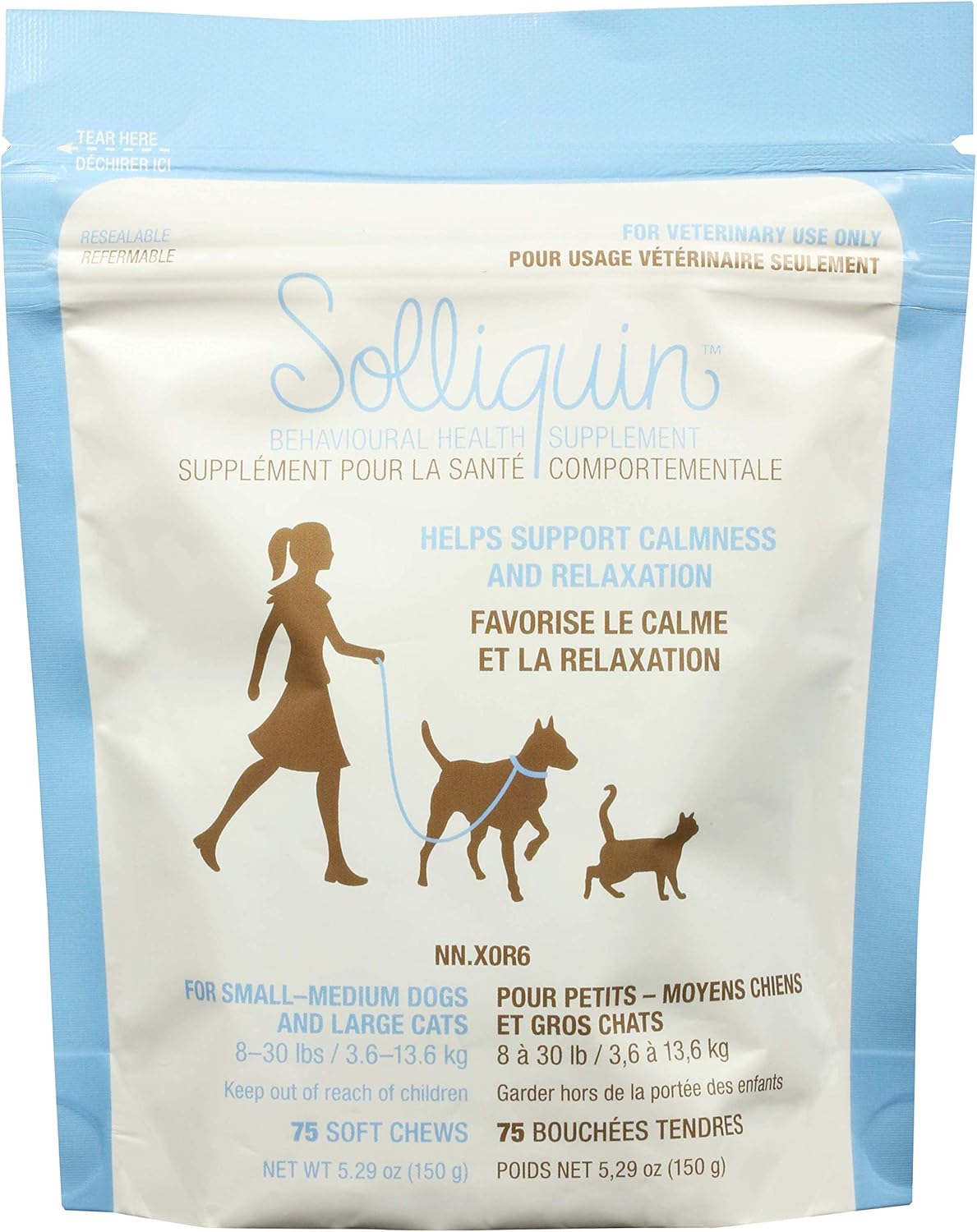 Solliquin Behavior Supplement for Dogs & Cats to Help Promote and