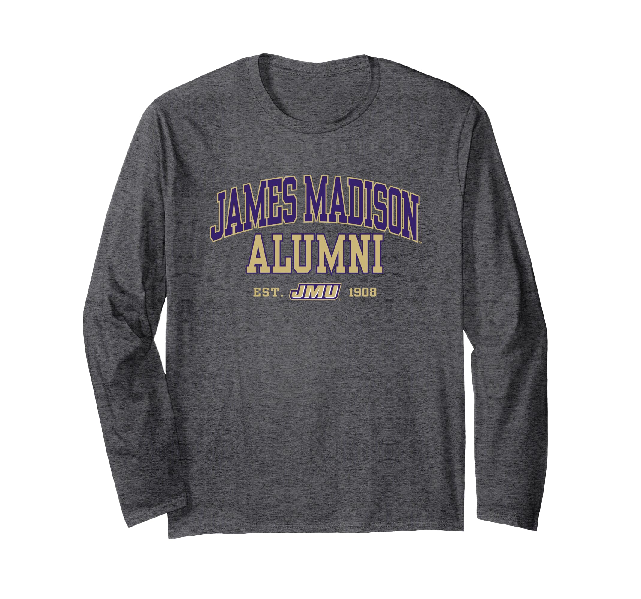 James Madison Dukes JMU Alumni Logo Officially Licensed Long Sleeve T-Shirt