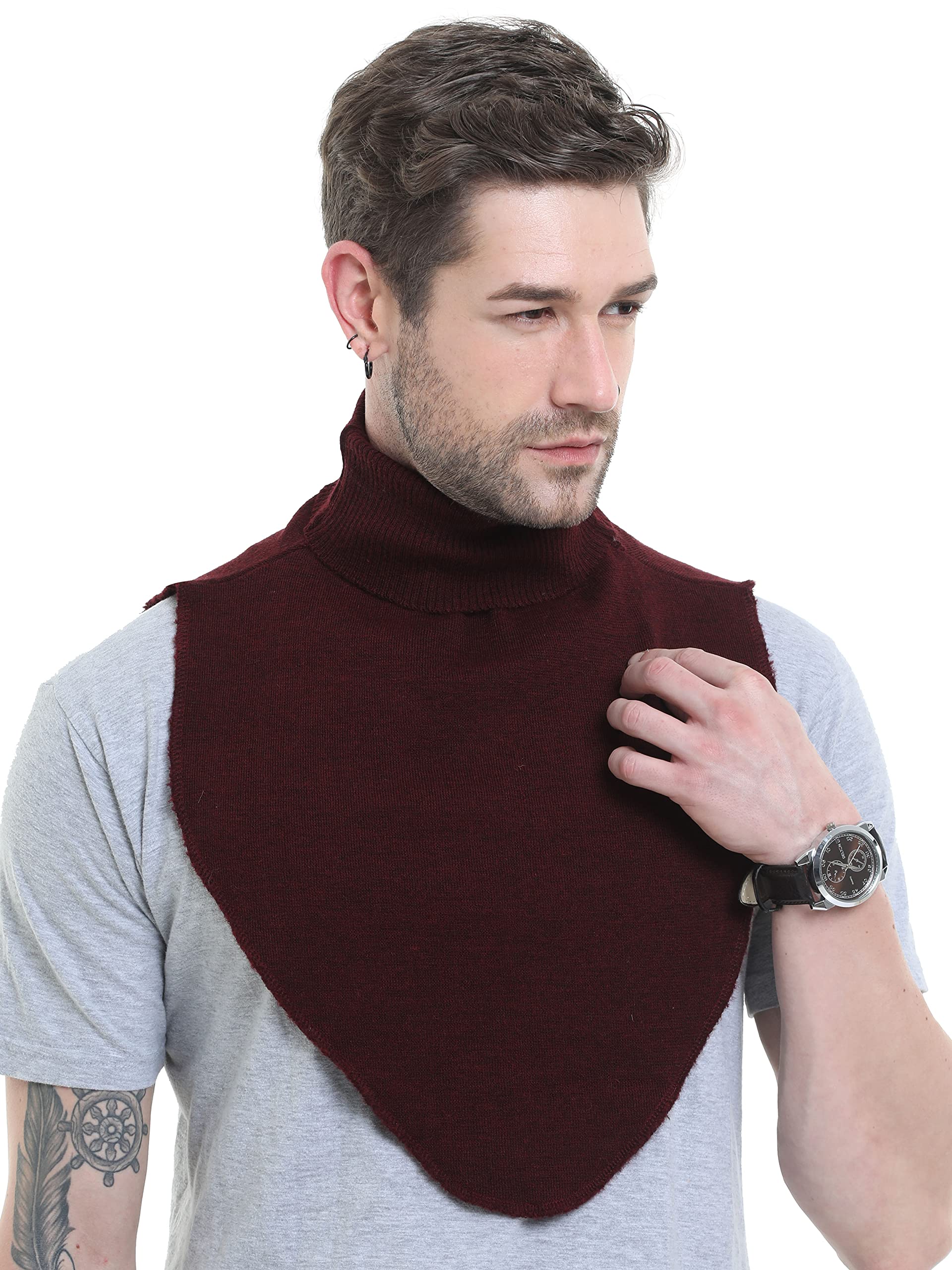 Woolen Neck Warmer Women's Faux Turtleneck Neck Cover Dickey Mock Fake False Collar